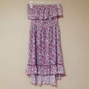 EUC Strapless Floral Dress